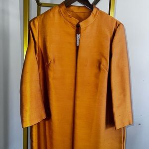 Orange Custom-Made Claire Dratch Dress w/Topper
